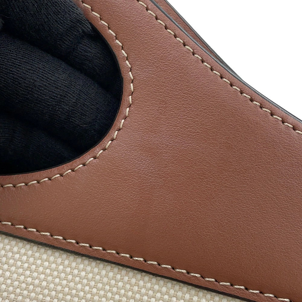 Burberry Handbag Pocket Bag Canvas Leather - Picture 11 of 12